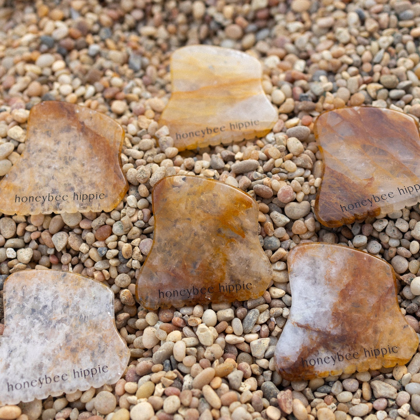 golden quartz gua sha