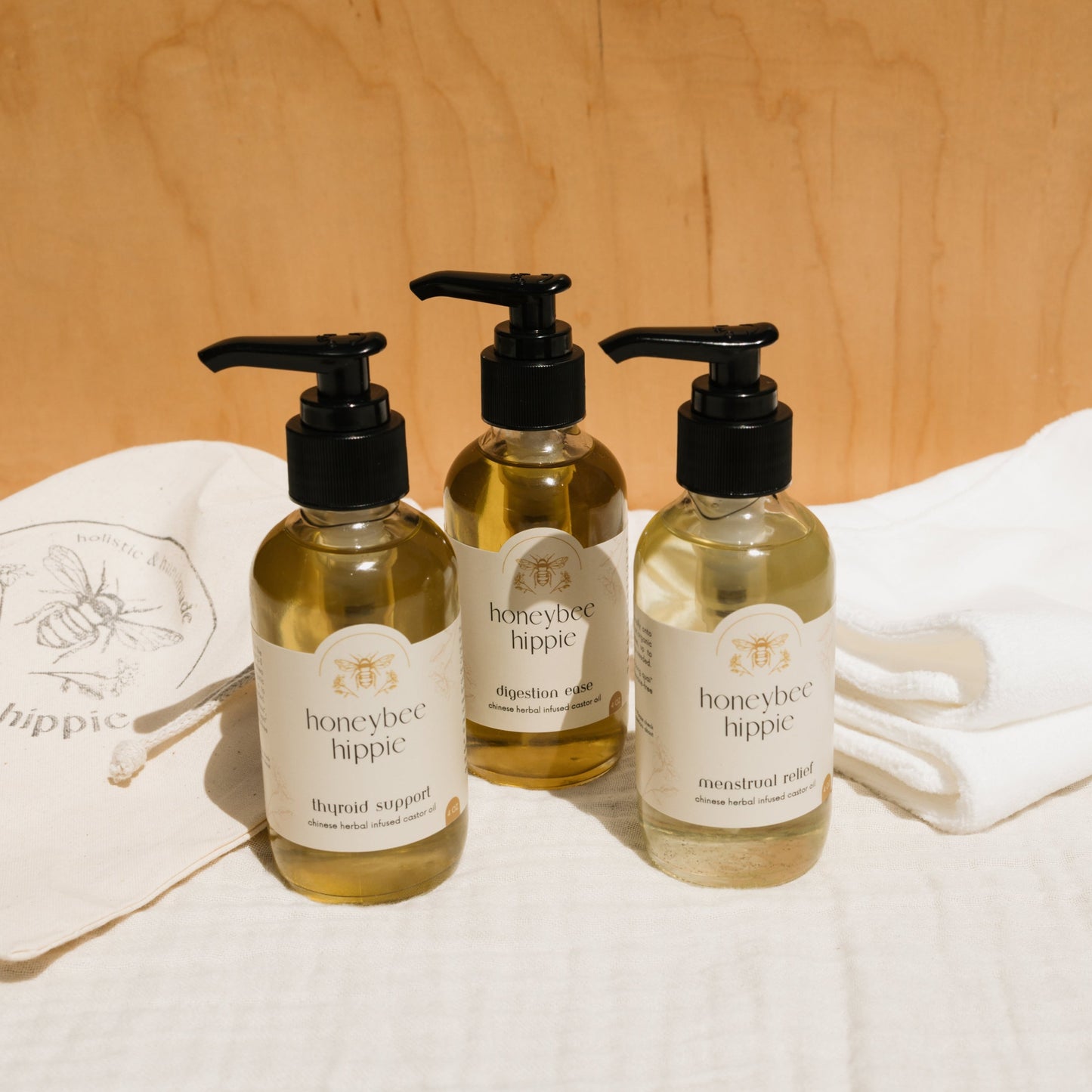 herbal infused castor oil packs