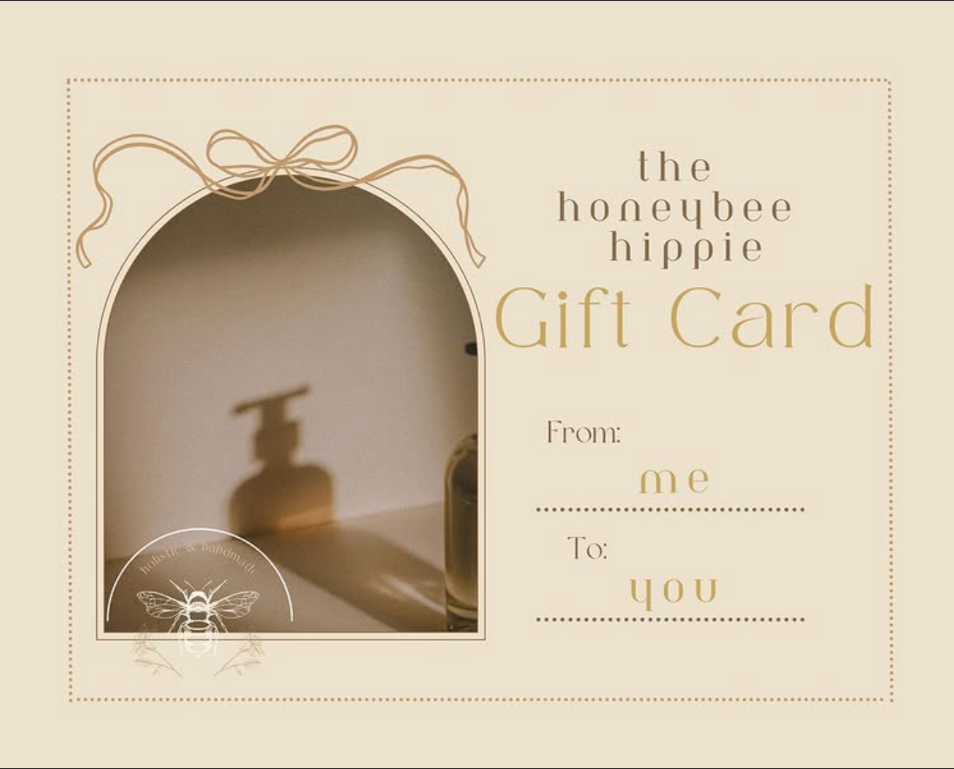 the honeybee hippie gift card