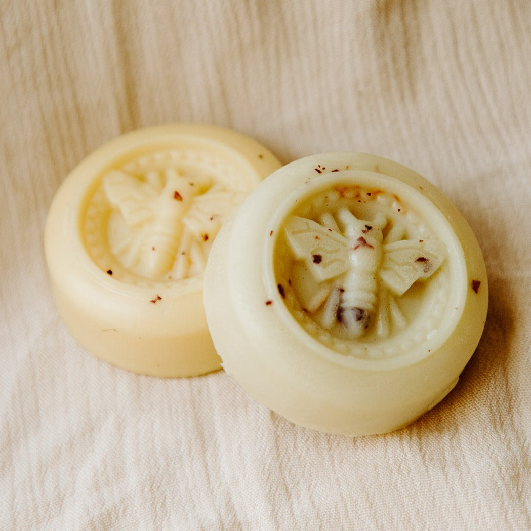 moisturizer bar by honeybee hippie handmade skin care made with organic beef tallow and other natural ingredients for dry skin and rashes