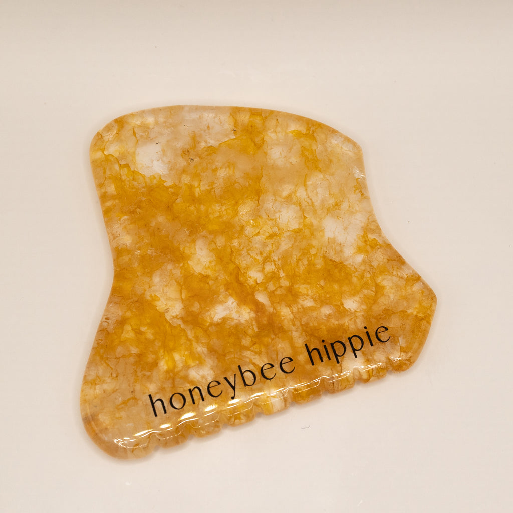 golden quartz gua sha