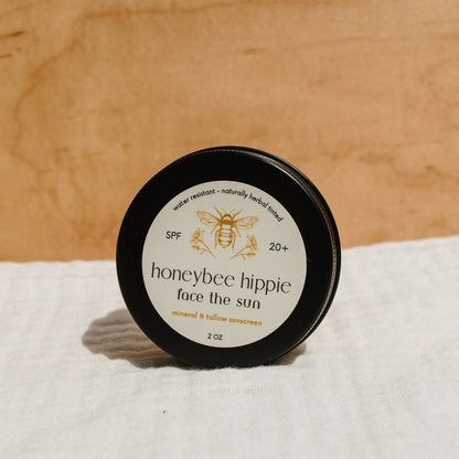 face the sun - herbal tinted mineral & tallow skin protection