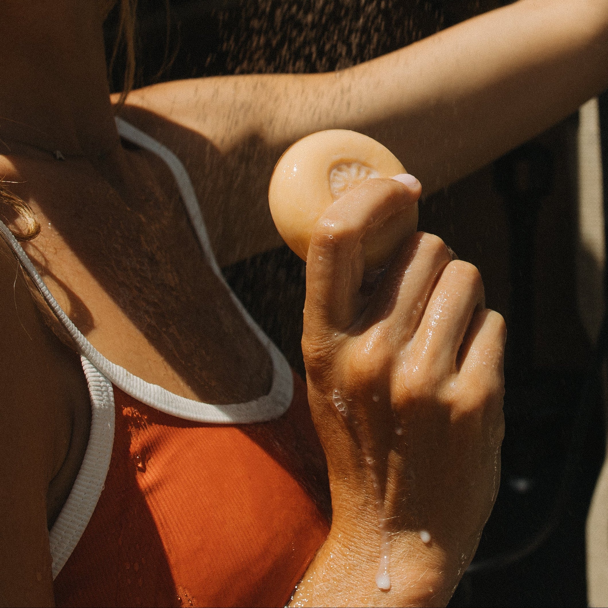 the peach tallow soap bar