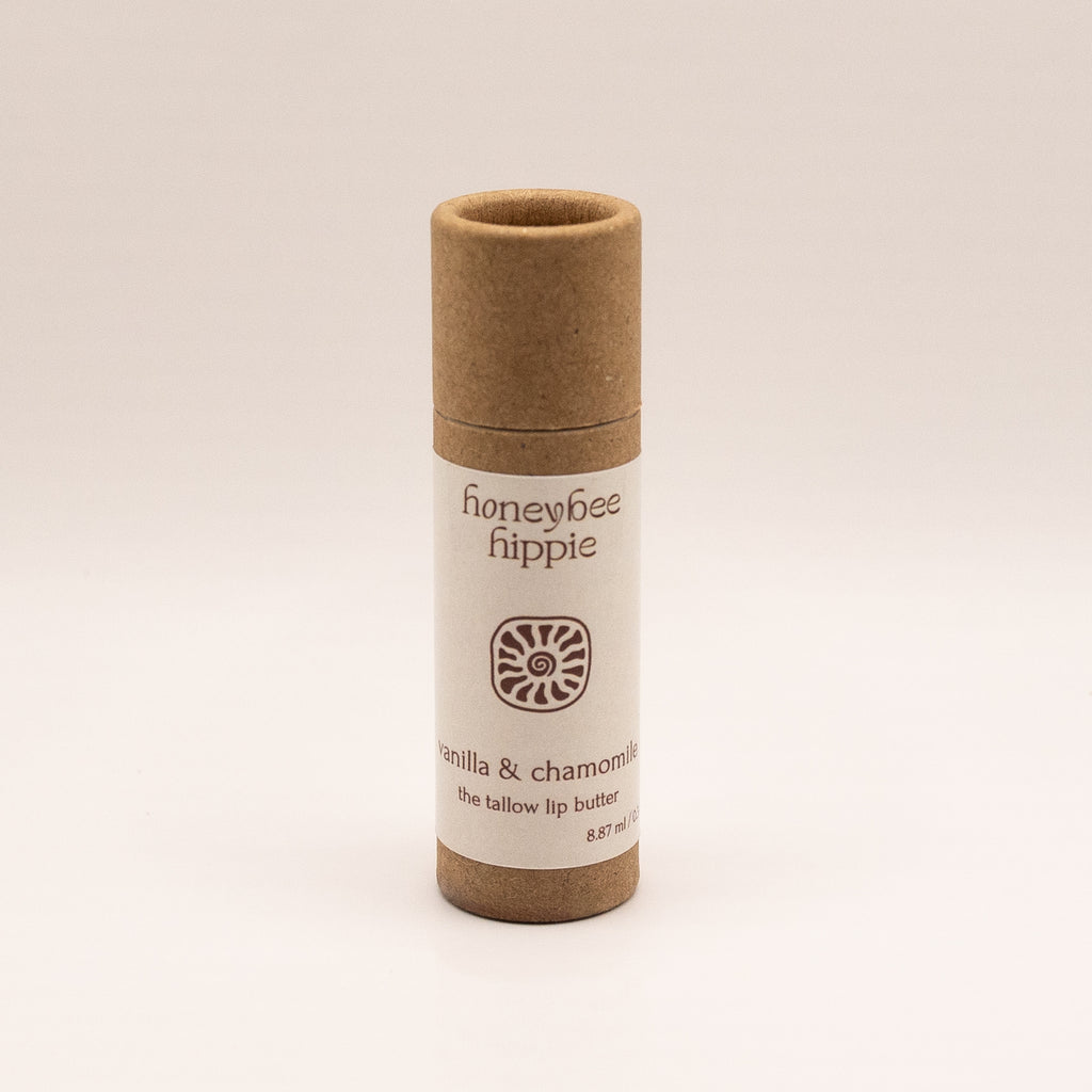 vanilla & chamomile tallow lip butter