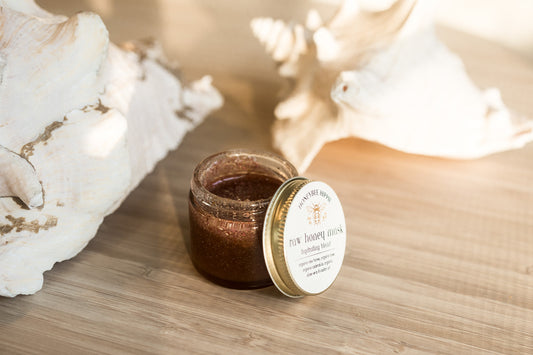 organic raw honey mask for hydration and detoxification made by honeybee hippie